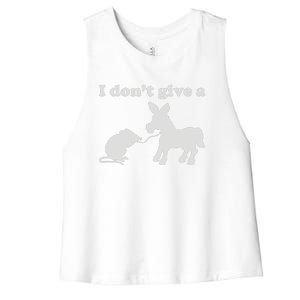 I Don't Give A Rats Ass Women's Racerback Cropped Tank