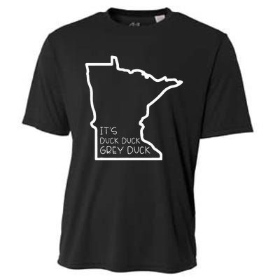 ItS Duck Grey Duck Funny Minnesota Talk Language Cooling Performance Crew T-Shirt