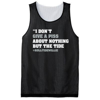 I Dont Give A Piss About Nothing But The Tide Quote Mesh Reversible Basketball Jersey Tank