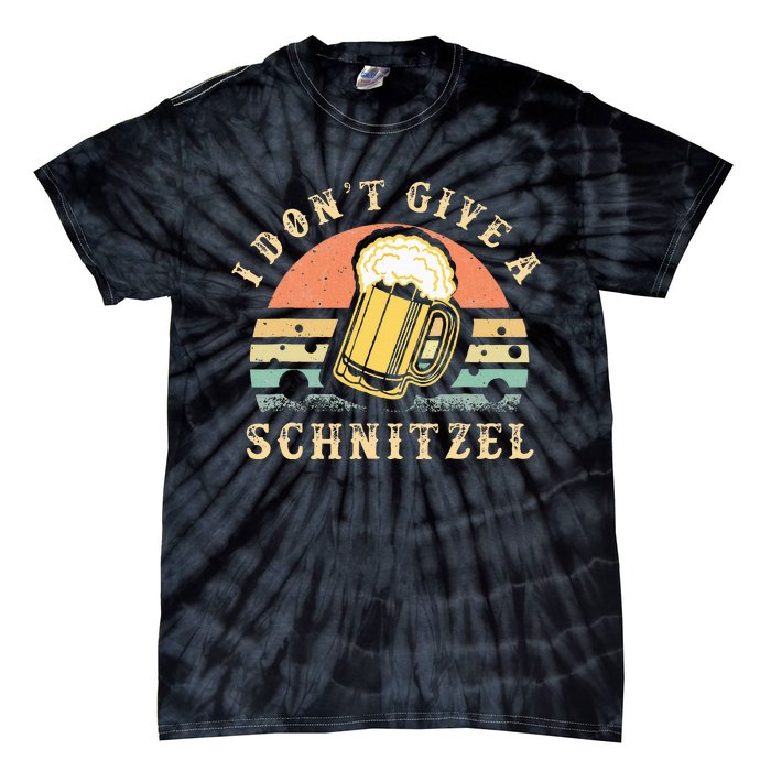 I DonT Give A Schnitzel Oktoberfest German Beer Tie-Dye T-Shirt