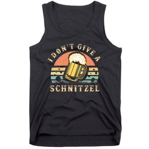 I DonT Give A Schnitzel Oktoberfest German Beer Tank Top