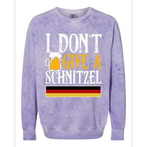 I DonT Give A Schnitzel German Beer Wurst Funny Oktoberfest Colorblast Crewneck Sweatshirt