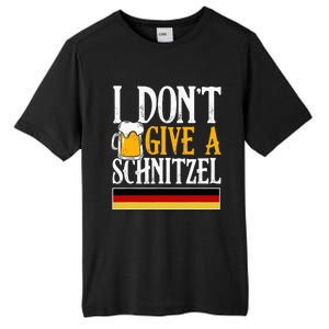 I DonT Give A Schnitzel German Beer Wurst Funny Oktoberfest Tall Fusion ChromaSoft Performance T-Shirt