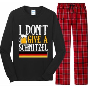 I DonT Give A Schnitzel German Beer Wurst Funny Oktoberfest Long Sleeve Pajama Set