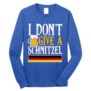 I DonT Give A Schnitzel German Beer Wurst Funny Oktoberfest Long Sleeve Shirt