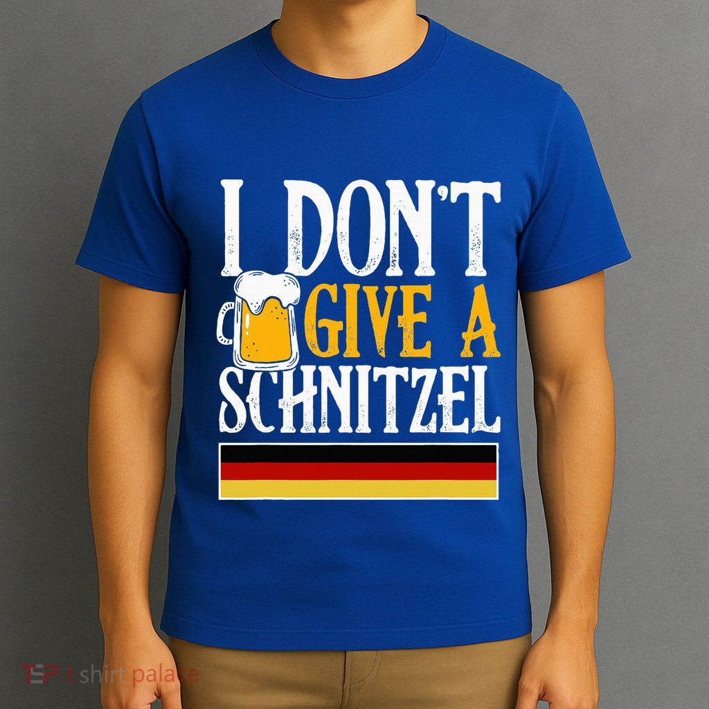 I DonT Give A Schnitzel German Beer Wurst Funny Oktoberfest T-Shirt