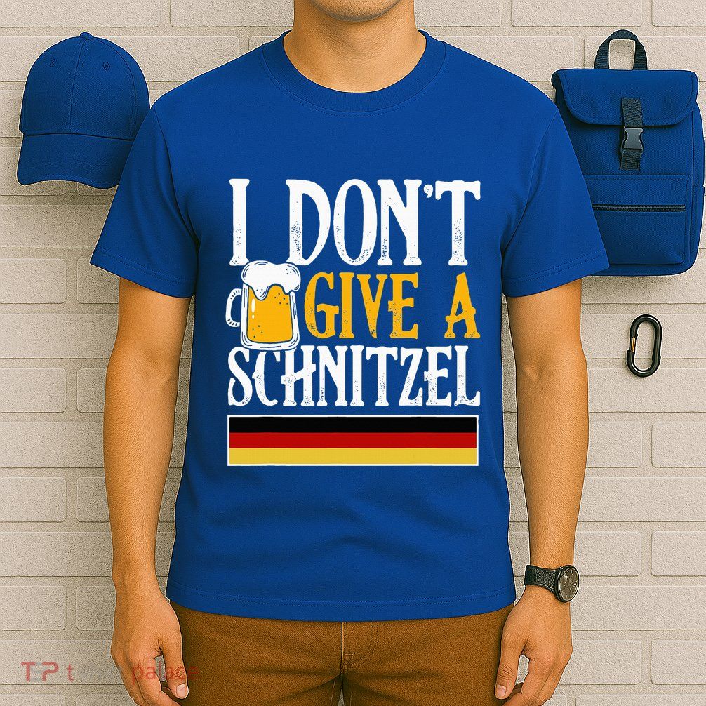 I DonT Give A Schnitzel German Beer Wurst Funny Oktoberfest T-Shirt