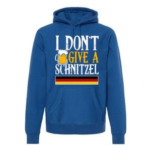 I DonT Give A Schnitzel German Beer Wurst Funny Oktoberfest Premium Hoodie