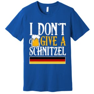 I DonT Give A Schnitzel German Beer Wurst Funny Oktoberfest Premium T-Shirt