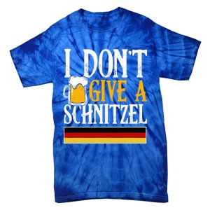 I DonT Give A Schnitzel German Beer Wurst Funny Oktoberfest Tie-Dye T-Shirt