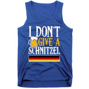 I DonT Give A Schnitzel German Beer Wurst Funny Oktoberfest Tank Top