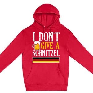 I DonT Give A Schnitzel German Beer Wurst Funny Oktoberfest Premium Pullover Hoodie