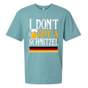 I DonT Give A Schnitzel German Beer Wurst Funny Oktoberfest Sueded Cloud Jersey T-Shirt