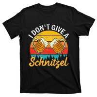 I DonT Give A Schnitzel Vintage Christmas Beer Lovers T-Shirt