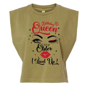 I Dont Get Older I Level Up Birthday Queen Funny Gift Gift Garment-Dyed Women's Muscle Tee