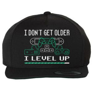 I Don´t Get Older I Level Up Gamer Gaming Game Wool Snapback Cap