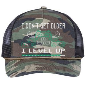 I Don´t Get Older I Level Up Gamer Gaming Game Retro Rope Trucker Hat Cap