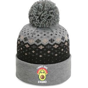 I Dont Give A Guac Cute Love Avocado Guacamole Funny Vegan Gift The Baniff Cuffed Pom Beanie