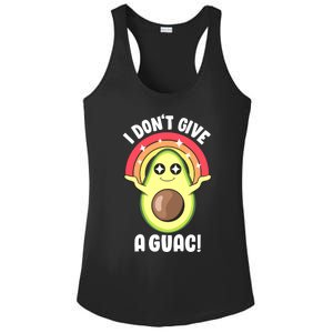 I Dont Give A Guac Cute Love Avocado Guacamole Funny Vegan Gift Ladies PosiCharge Competitor Racerback Tank