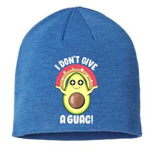 I Dont Give A Guac Cute Love Avocado Guacamole Funny Vegan Gift Sustainable Beanie