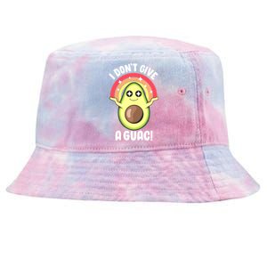 I Dont Give A Guac Cute Love Avocado Guacamole Funny Vegan Gift Tie-Dyed Bucket Hat