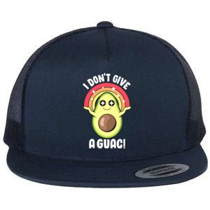 I Dont Give A Guac Cute Love Avocado Guacamole Funny Vegan Gift Flat Bill Trucker Hat