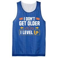 I Dont Get Older I Level Up Computer Video Game Geek Great Gift Mesh Reversible Basketball Jersey Tank