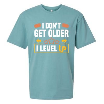 I Dont Get Older I Level Up Computer Video Game Geek Great Gift Sueded Cloud Jersey T-Shirt