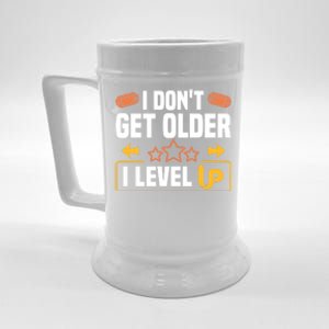 I Dont Get Older I Level Up Computer Video Game Geek Great Gift Beer Stein