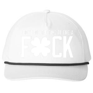 I DonT Got The Time To Give A Fuck Snapback Five-Panel Rope Hat