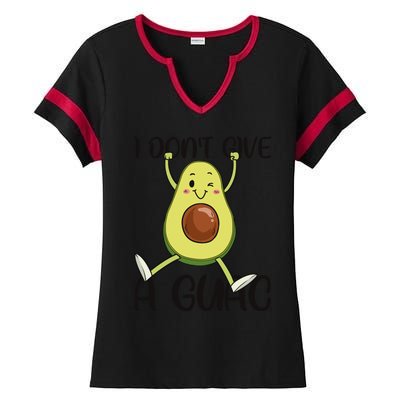 I Dont Give A Guac Funny Avocado Quote Vegan Guacamole Meaningful Gift Ladies Halftime Notch Neck Tee