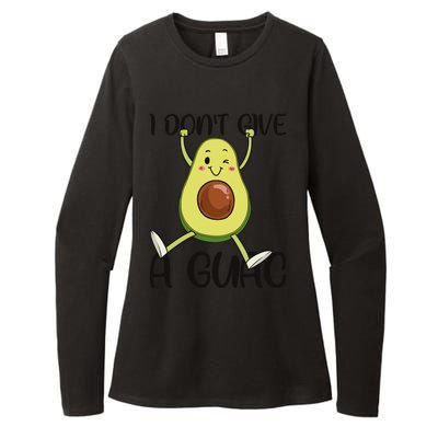 I Dont Give A Guac Funny Avocado Quote Vegan Guacamole Meaningful Gift Womens CVC Long Sleeve Shirt