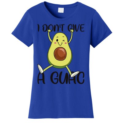 I Dont Give A Guac Funny Avocado Quote Vegan Guacamole Meaningful Gift Women's T-Shirt