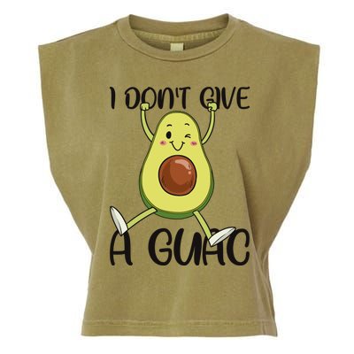 I Dont Give A Guac Funny Avocado Quote Vegan Guacamole Meaningful Gift Garment-Dyed Women's Muscle Tee