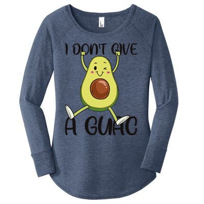 I Dont Give A Guac Funny Avocado Quote Vegan Guacamole Meaningful Gift Women's Perfect Tri Tunic Long Sleeve Shirt