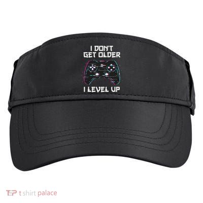 I Don't Get Older I Level Up Gamer Birthday Adult Drive Performance Visor