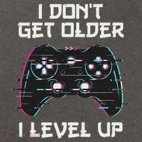 I Don't Get Older I Level Up Gamer Birthday Cotton Canvas Backpack