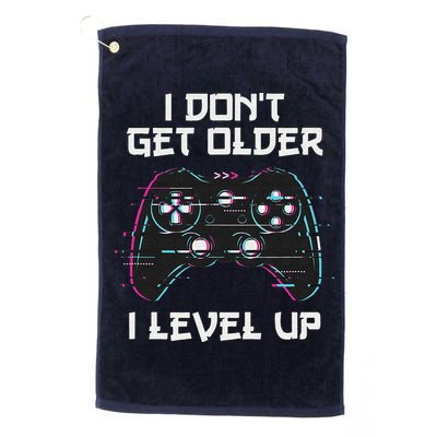 I Don't Get Older I Level Up Gamer Birthday Golf Towel