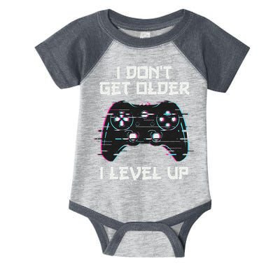 I Don't Get Older I Level Up Gamer Birthday Infant Baby Jersey Bodysuit