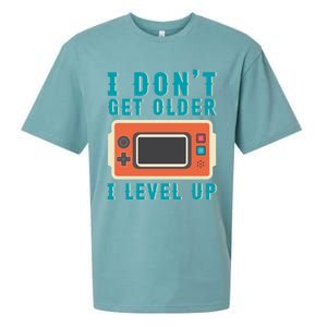 I Dont Get Older I Level Up Controller Gift Sueded Cloud Jersey T-Shirt