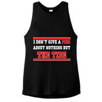 I Don’t Give A Piss About Nothing But The Tide Ladies PosiCharge Tri-Blend Wicking Tank