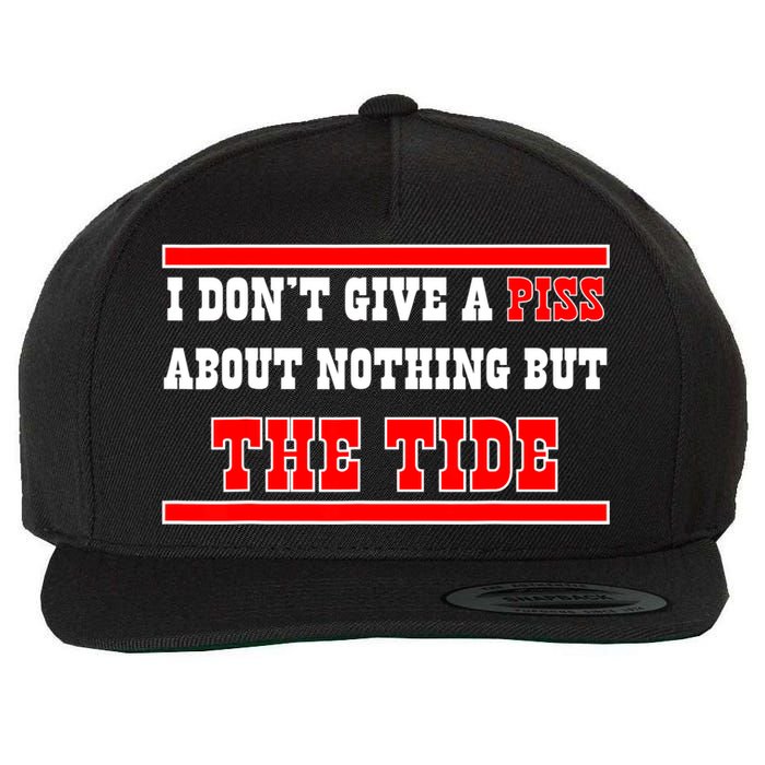 I Don’t Give A Piss About Nothing But The Tide Wool Snapback Cap