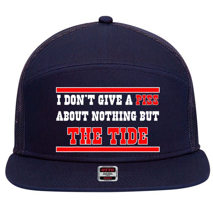 I Don’t Give A Piss About Nothing But The Tide 7 Panel Mesh Trucker Snapback Hat