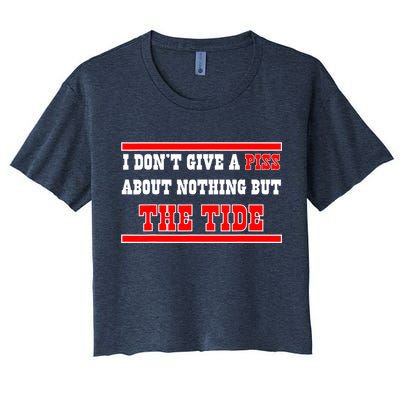 I Don’t Give A Piss About Nothing But The Tide Crop Top