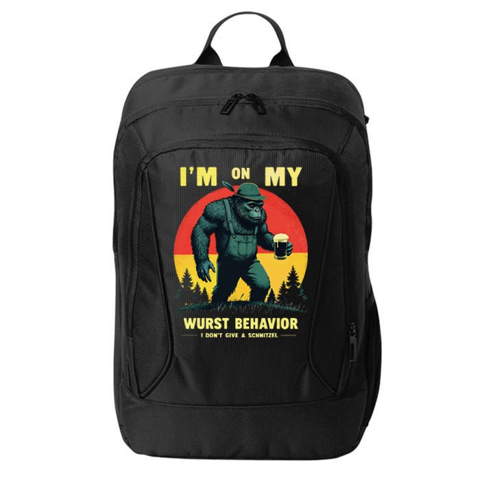 I DonT Give A Schnitzel German Beer Wurst Funny Oktoberfest City Backpack