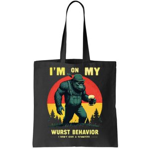 I DonT Give A Schnitzel German Beer Wurst Funny Oktoberfest Tote Bag