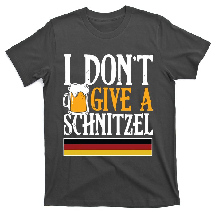 I Dont Give A Schnitzel German Beer Wurst Funny Oktoberfest T-Shirt