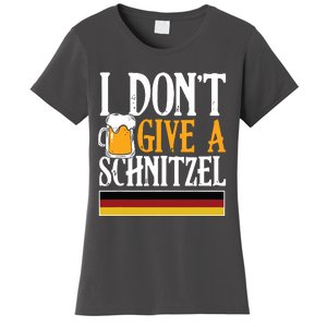 I Dont Give A Schnitzel German Beer Wurst Funny Oktoberfest Women's T-Shirt