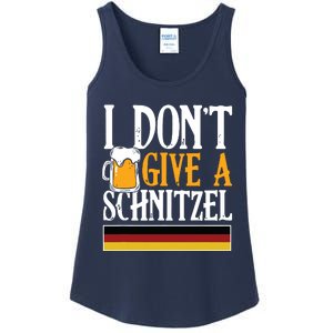 I Dont Give A Schnitzel German Beer Wurst Funny Oktoberfest Ladies Essential Tank