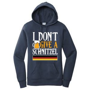 I Dont Give A Schnitzel German Beer Wurst Funny Oktoberfest Women's Pullover Hoodie